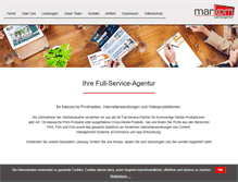 Tablet Screenshot of markom-werbeagentur.de